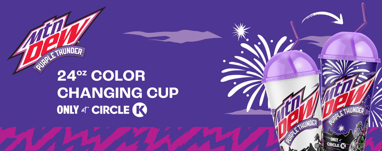 Purple Thunder Strikes Again: Celebrating with Mountain Dew x Circle K