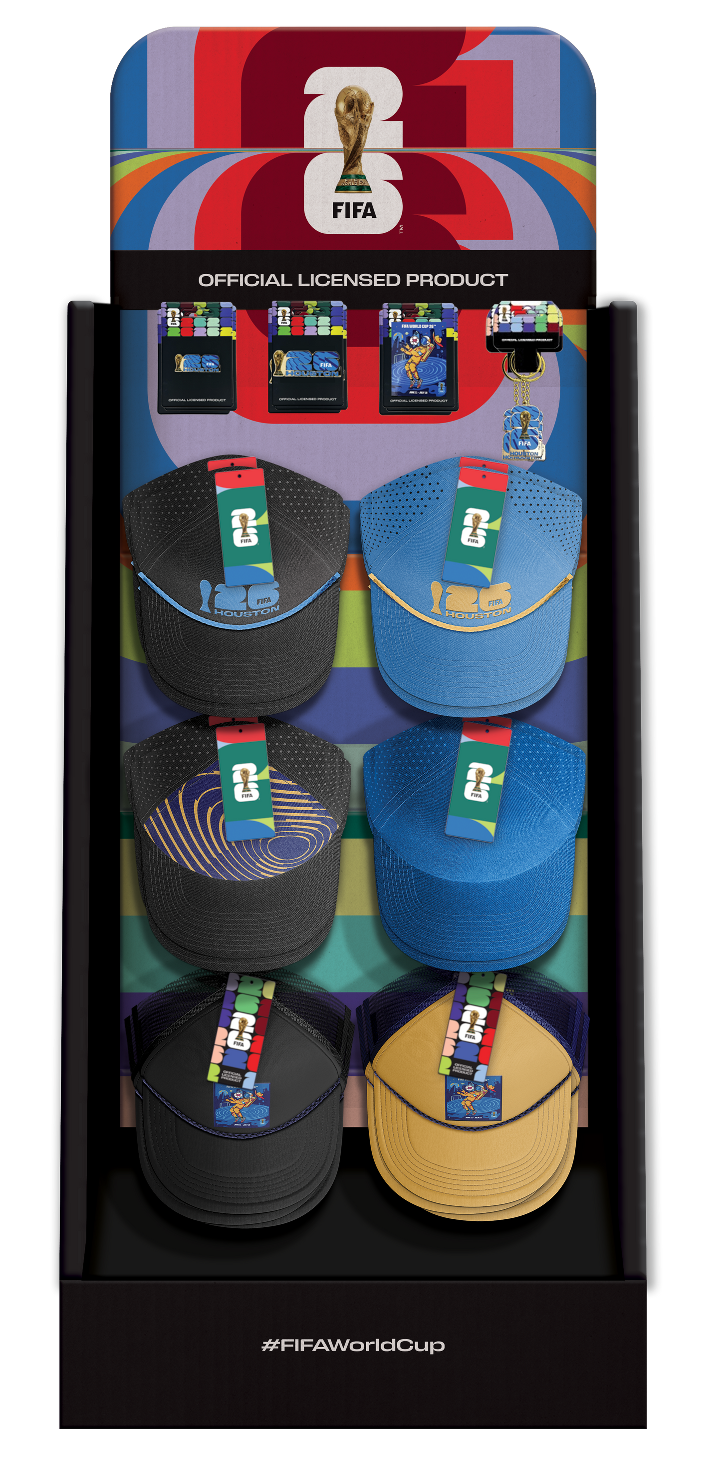 FIFA World Cup 26 Host City Collection - Hats with Keychains