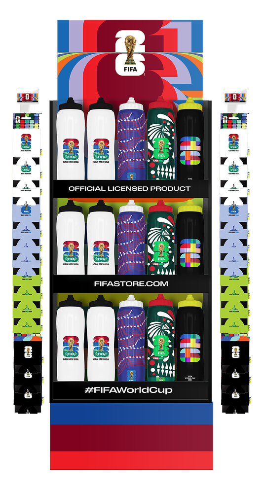 FIFA World Cup 2026 Squeeze Floor Display with Clip Strips 30ct