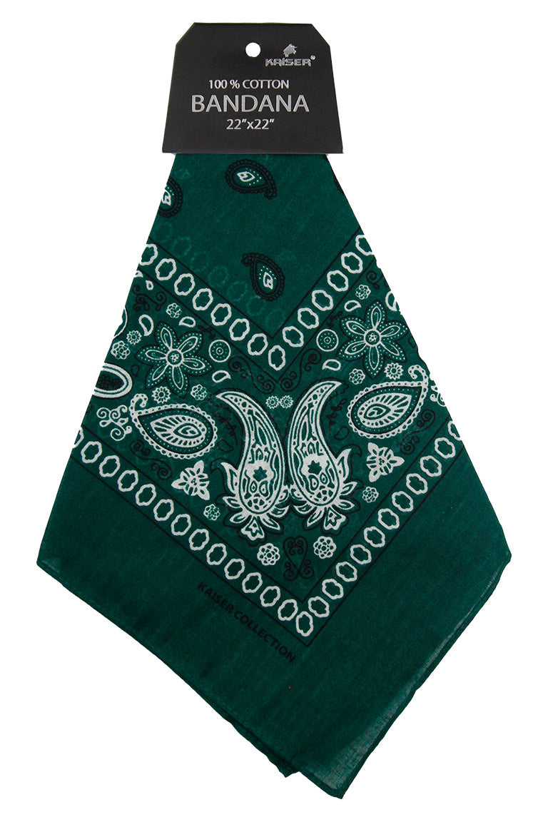 green bandana pattern