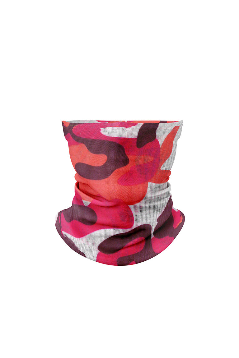 Neck gaiter camo red design
