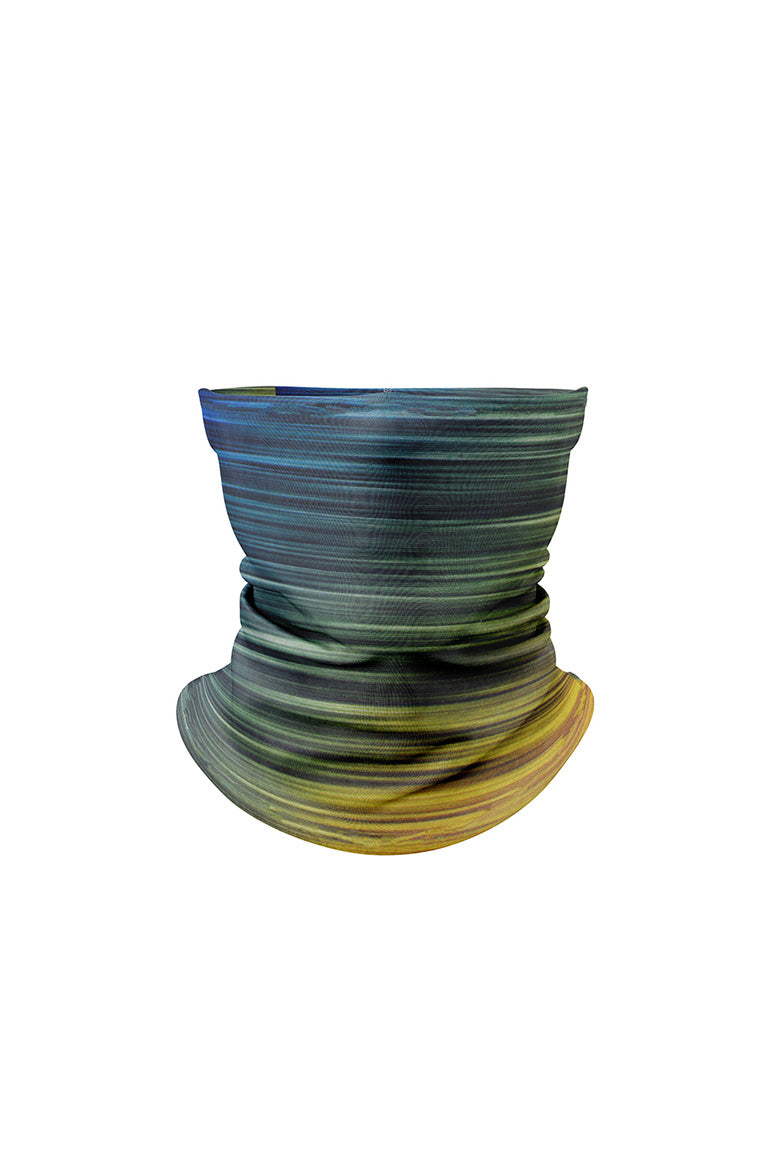 Neck gaiter camo yellow design