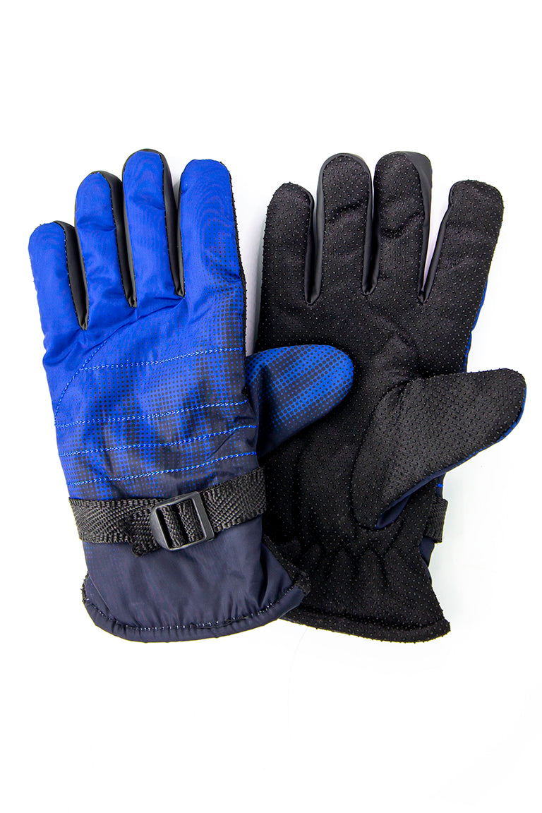 Front and back side of the heavy gloves