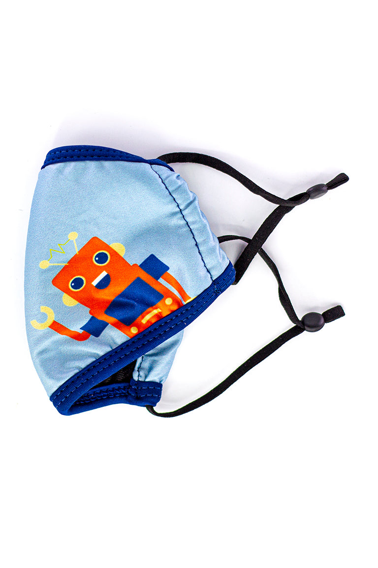 Máscara de moda para niños con tirantes ajustables - Robot