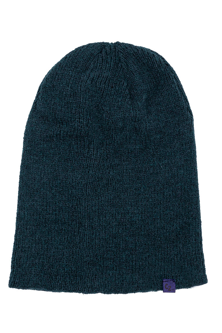 A navy beanie