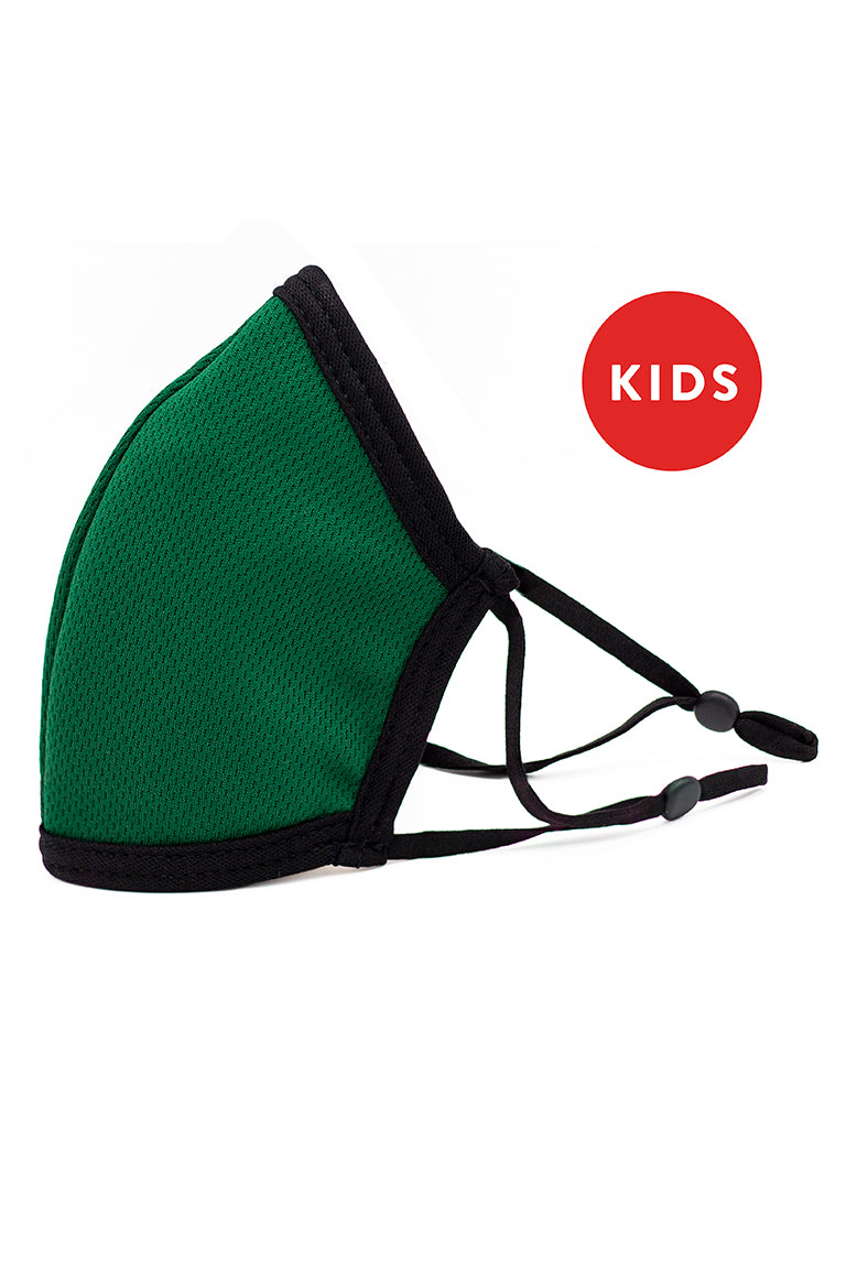 Hecho en USA Kids Reversible Fashion Mask w/Correas Ajustables-Verde