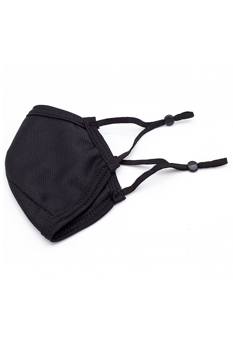 Made in USA Kids Reversible Fashion Mask w/ Adjustable Straps- Black