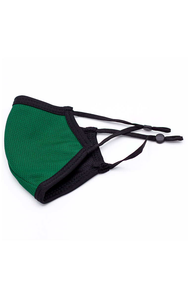 Hecho en USA Kids Reversible Fashion Mask w/Correas Ajustables-Verde