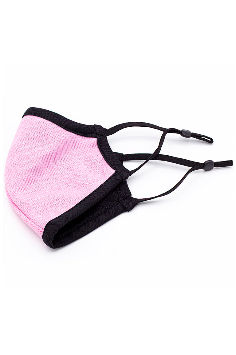 Hecho en USA Kids Reversible Fashion Mask w/Correas Ajustables-Luz Rosa