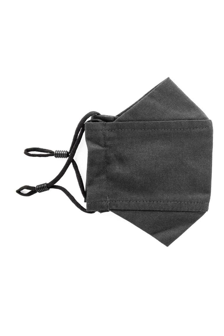 A gray colored adjustable face mask made in Turkey