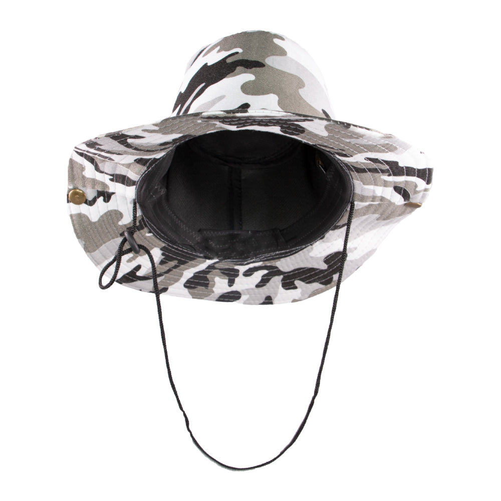 Summer Hat Sol Bucket Hat Camo Grey