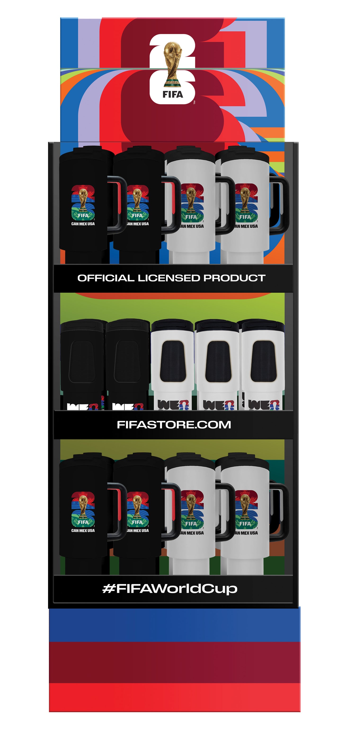 FIFA World Cup 2026 Stainless Steel Tumblers with Floor Display