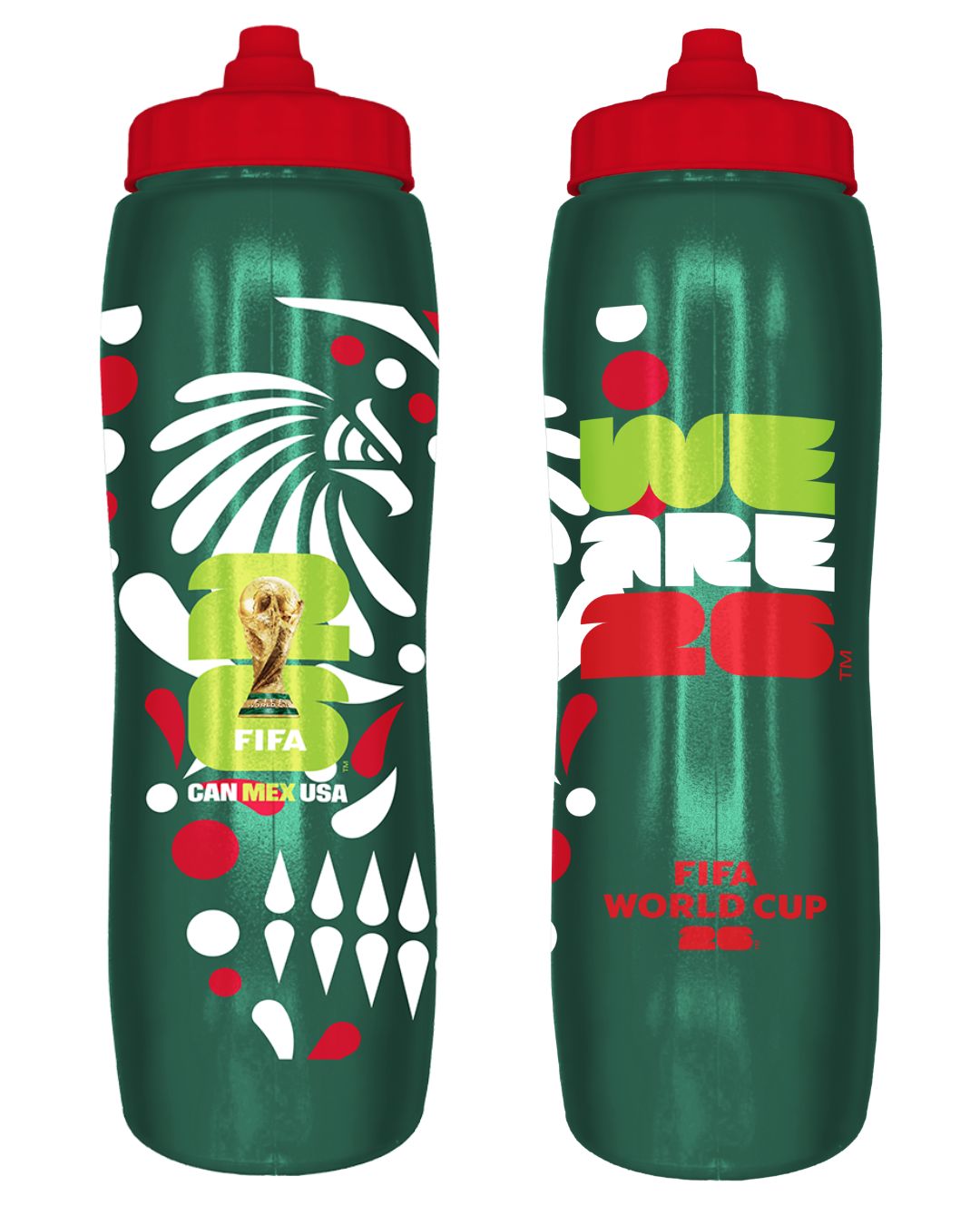 FIFA World Cup 2026 Squeeze Bottles with Floor Display – In Motion