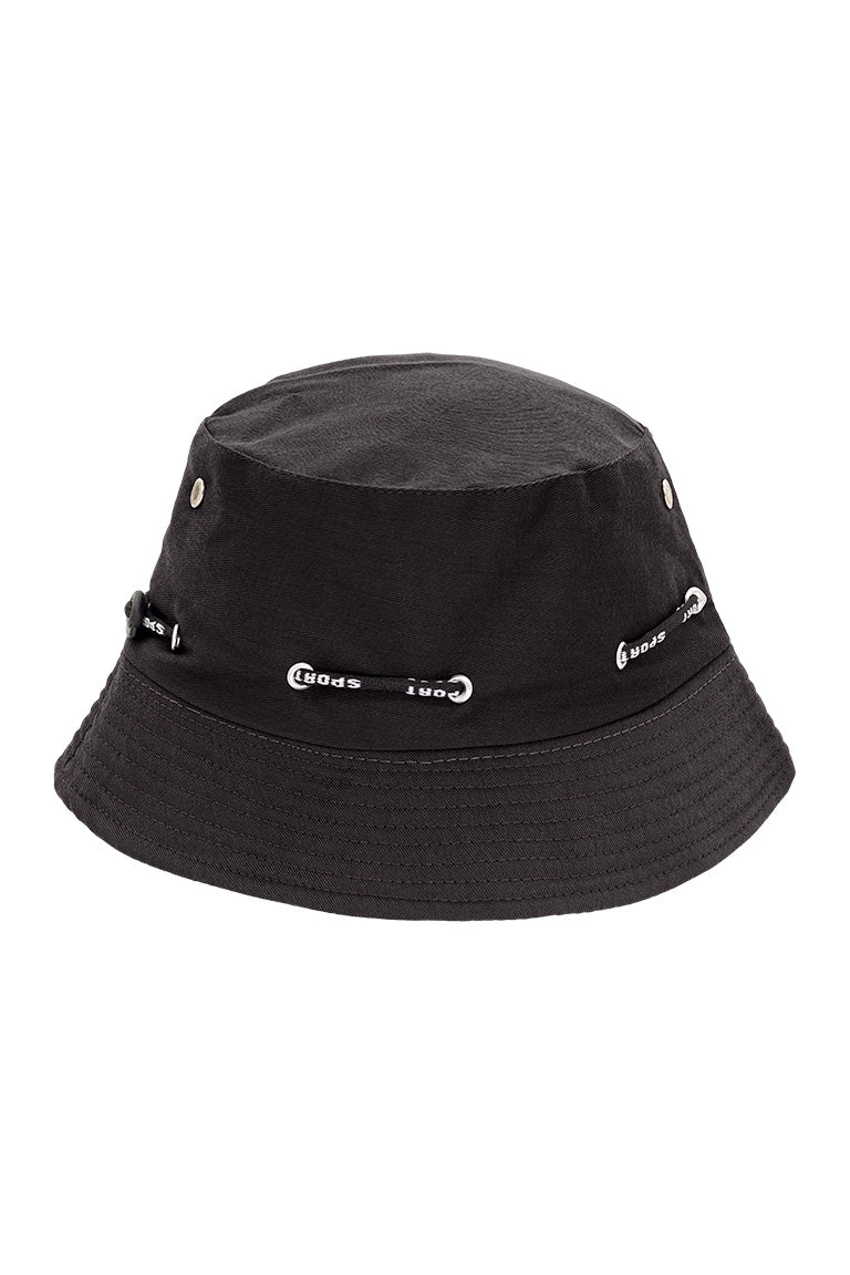 floppy bucket hat with black color