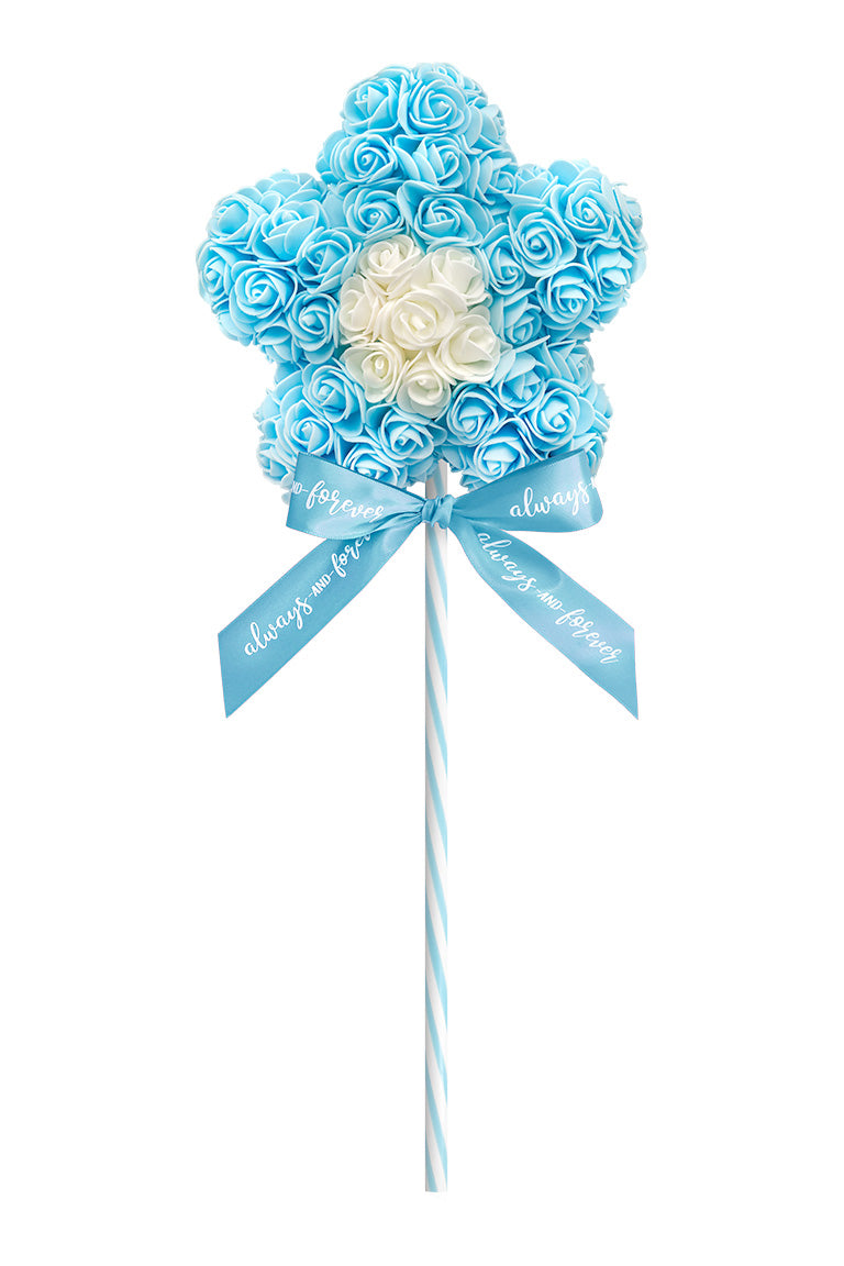 Flower Lollipop Light Blue