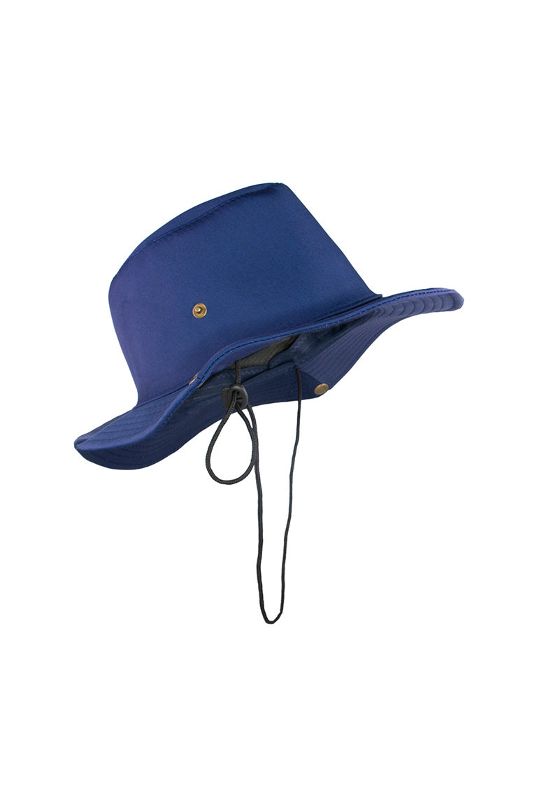 bucket hat with dark navy color