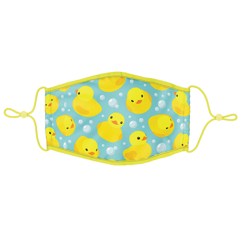 Kids Fashion Mask w/Adjustable Straps - Bubble Duckies