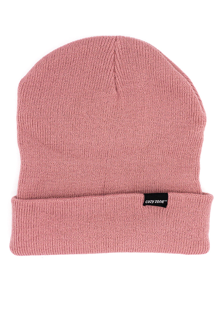 Dusty pink colored beanie
