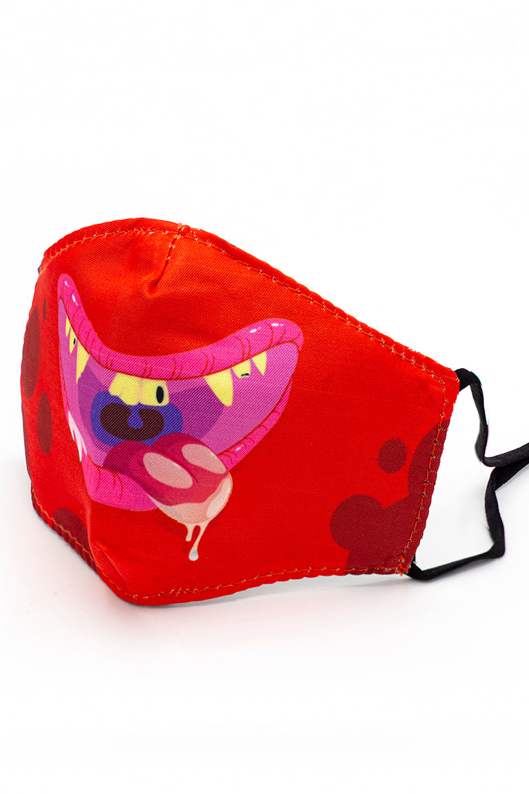 Kids Monster Fashion Mask- Red