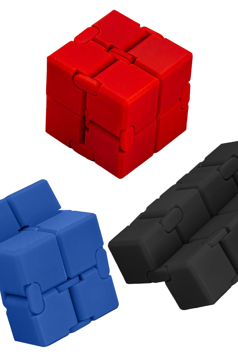 Three different colors of the fidget toys